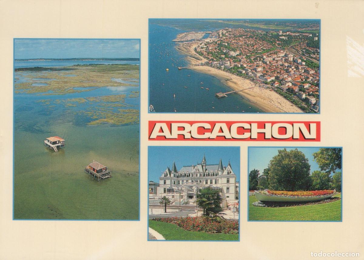 Postkarten: France Arcachon Vues de la Baie Cabanes Ch&acirc;teau Jardin *YAH983