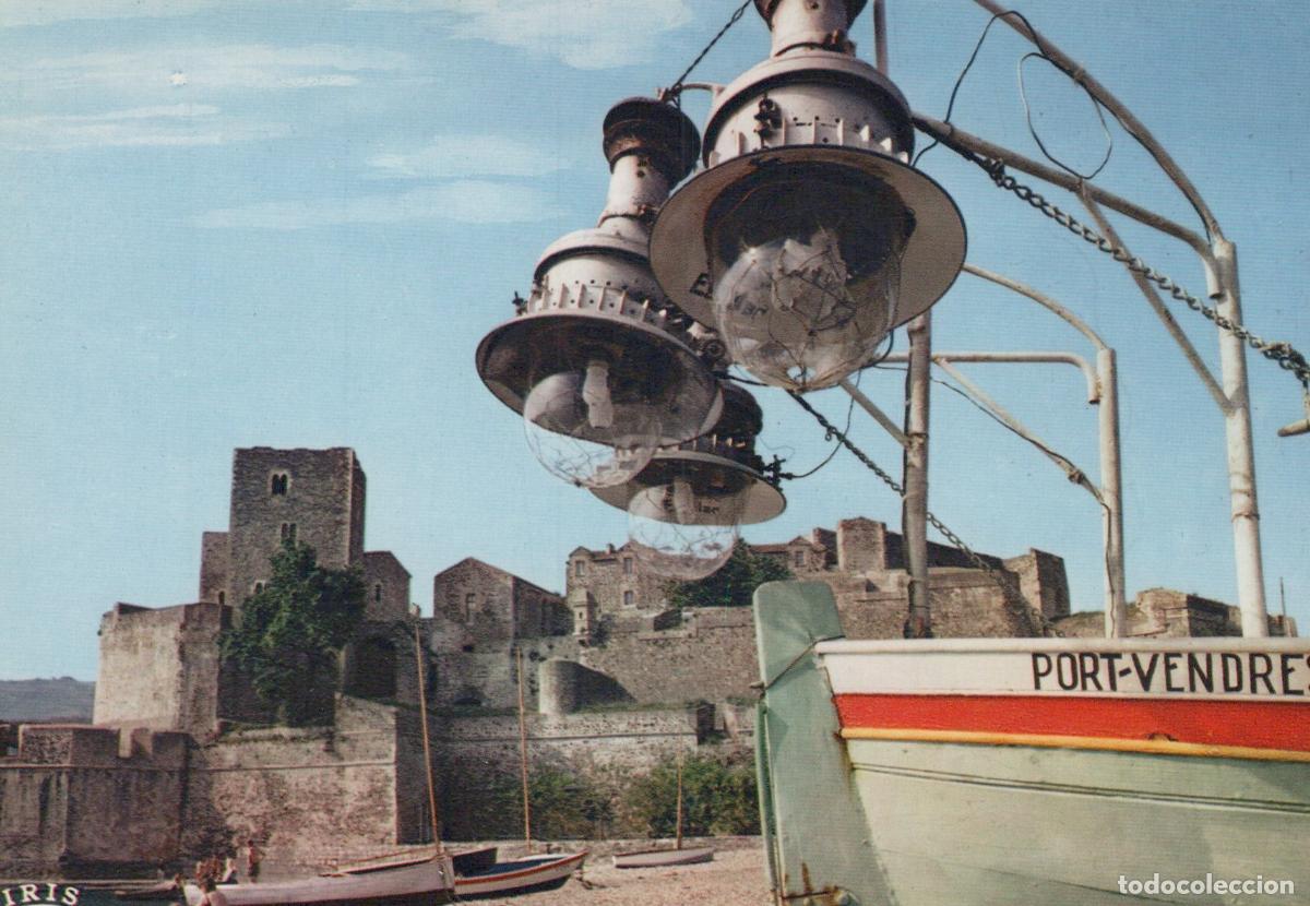 Cartoline: France Collioure Ch&acirc;teau des Templiers Port de P&ecirc;che Unposted *YAH716