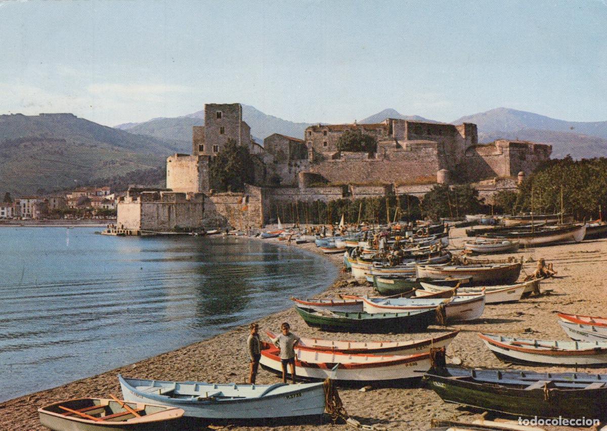 Postcards: France Collioure Ch&acirc;teau des Templiers Bateaux *YAH717
