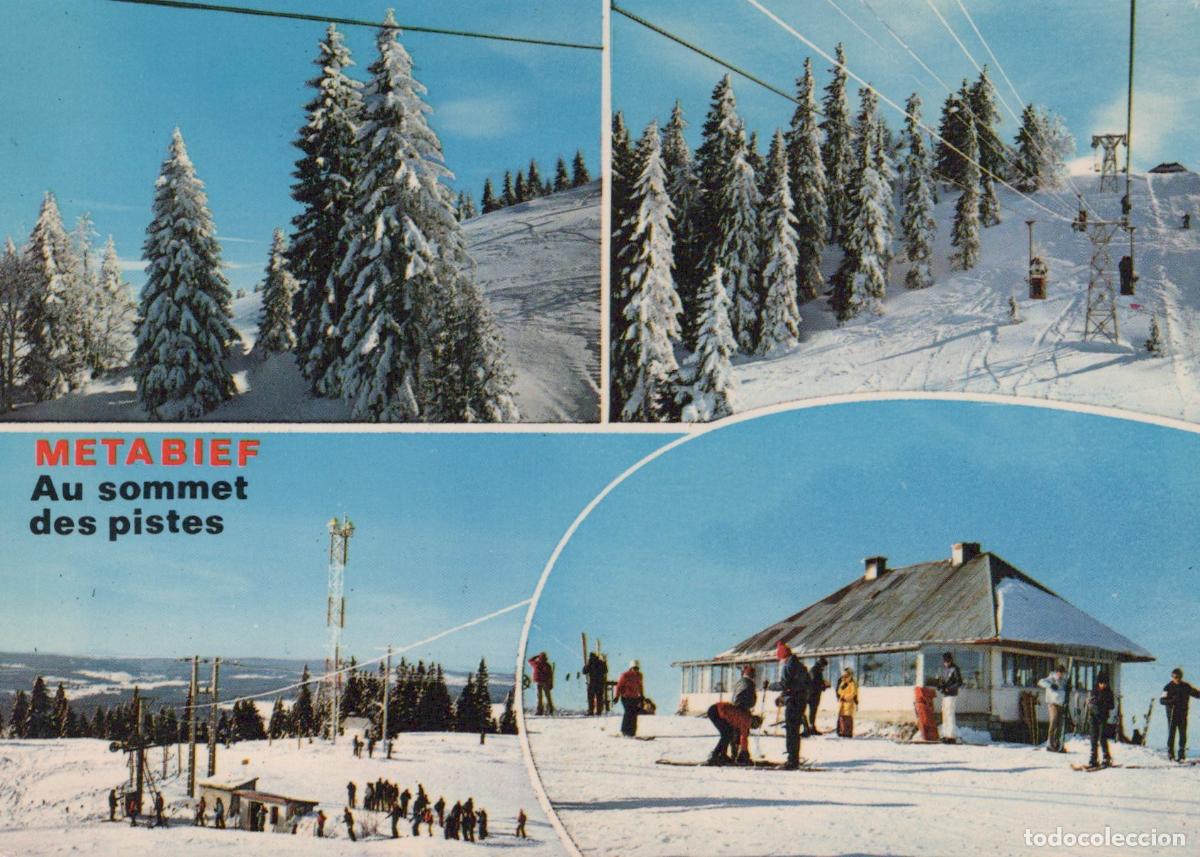 Cartoline: France Pontarlier Metabief Station de Ski Pistes Enneig&eacute;es T&eacute;l&eacute;si&egrave;ges *YAH747