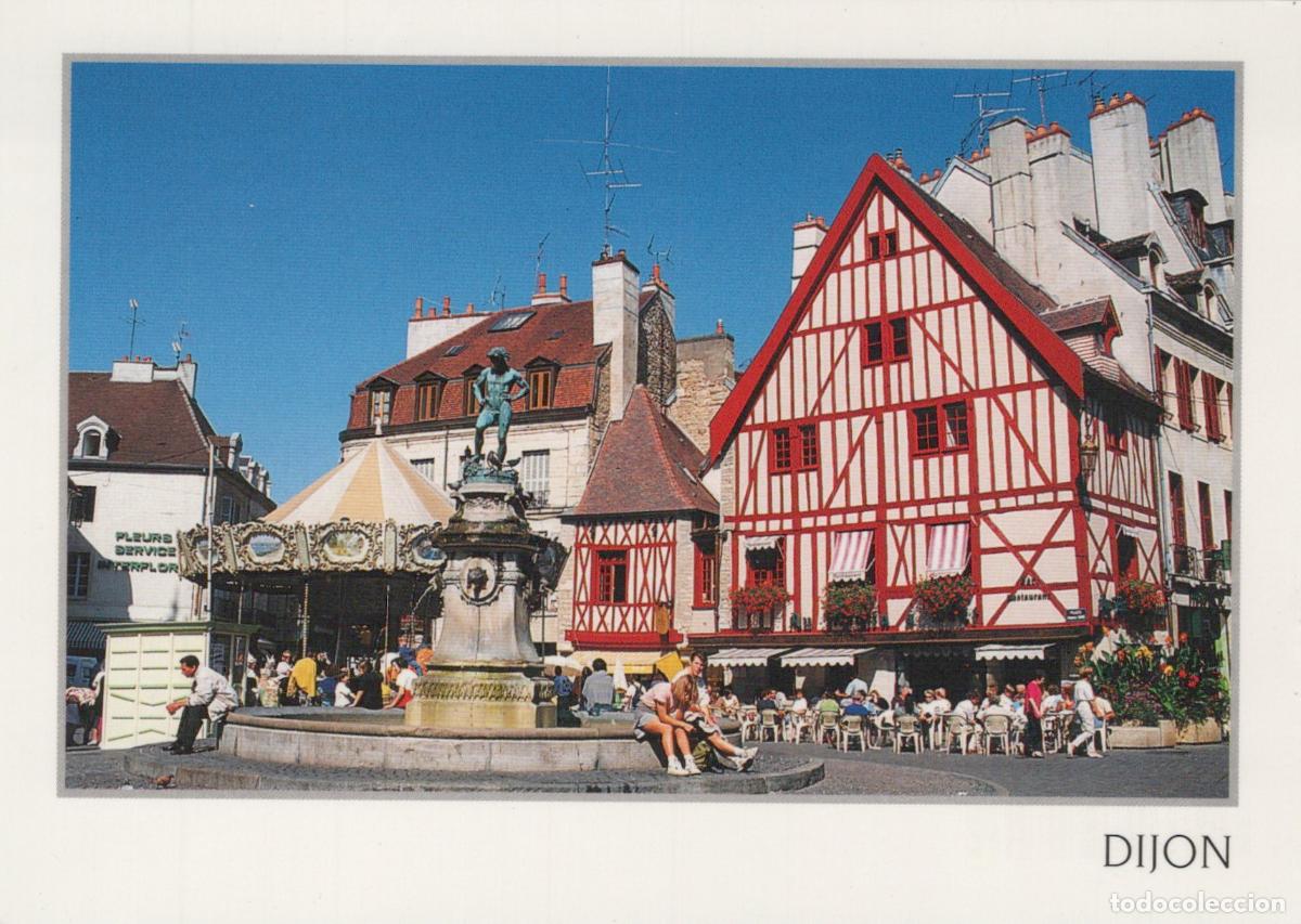 Postcards: France Dijon Place Fran&ccedil;ois Rude Fontaine du Bareuzai *YAH752