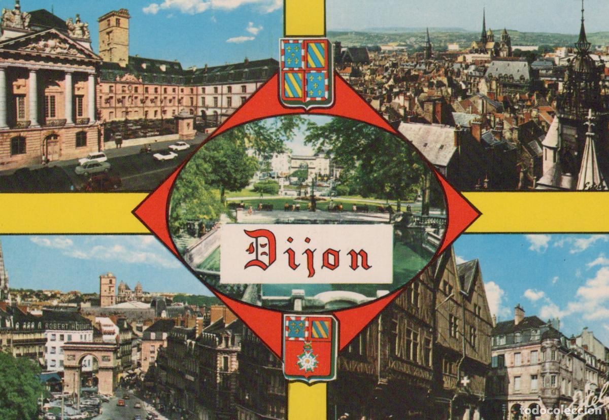 Postkarten: France Dijon Vues Multiples Palais des Ducs Jardins Darcy Place Darcy *YAH761