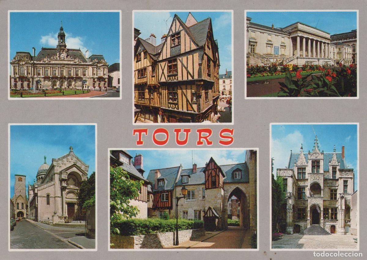 Cartoline: France Tours Vues Multiples H&ocirc;tel de Ville Palais de Justice *YAH777