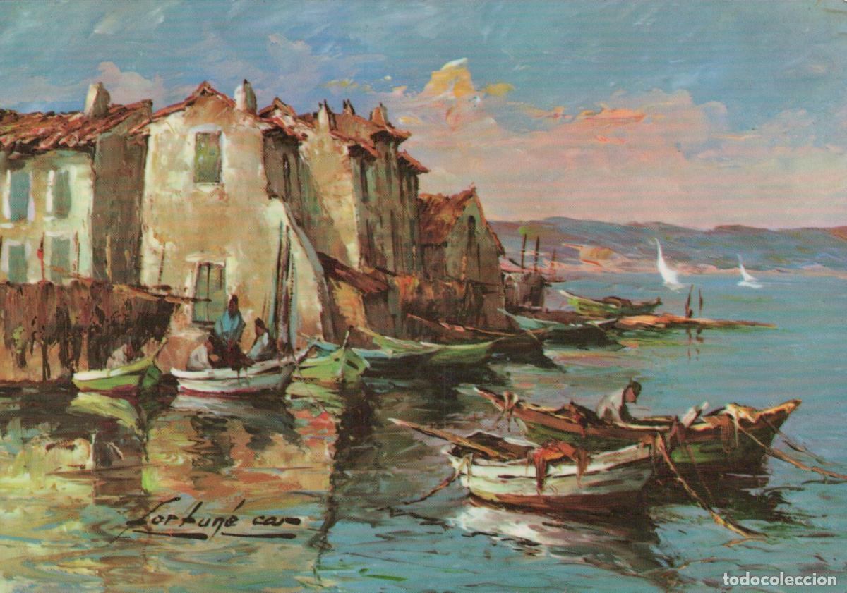 Cartes Postales: France Les Martigues Le Port des P&ecirc;cheurs Peinture *YAH816