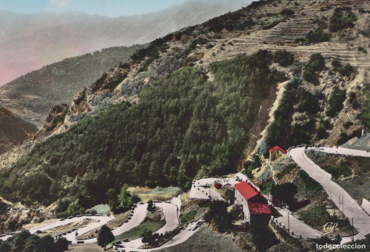Cartoline: France Antibes Tende Lacets Route Col de Paysage Unposted *YAH836