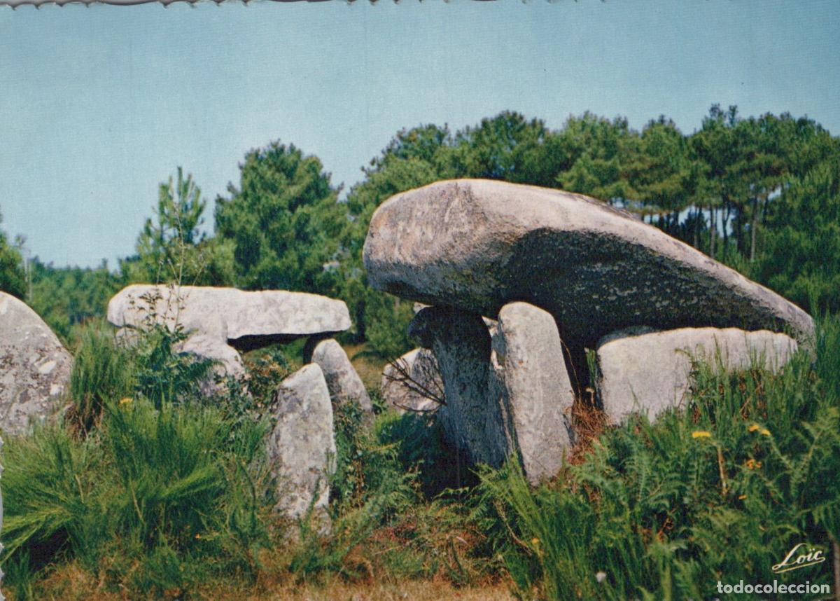 Cartoline: France Carnac Bretagne Dolmen de Keryaval M&eacute;galithes Unposted *YAH881