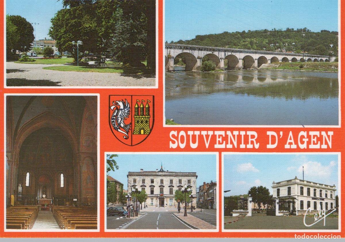 Postales: France Agen Vues de la Ville Pont Canal Cath&eacute;drale Post&eacute;e *YAH972