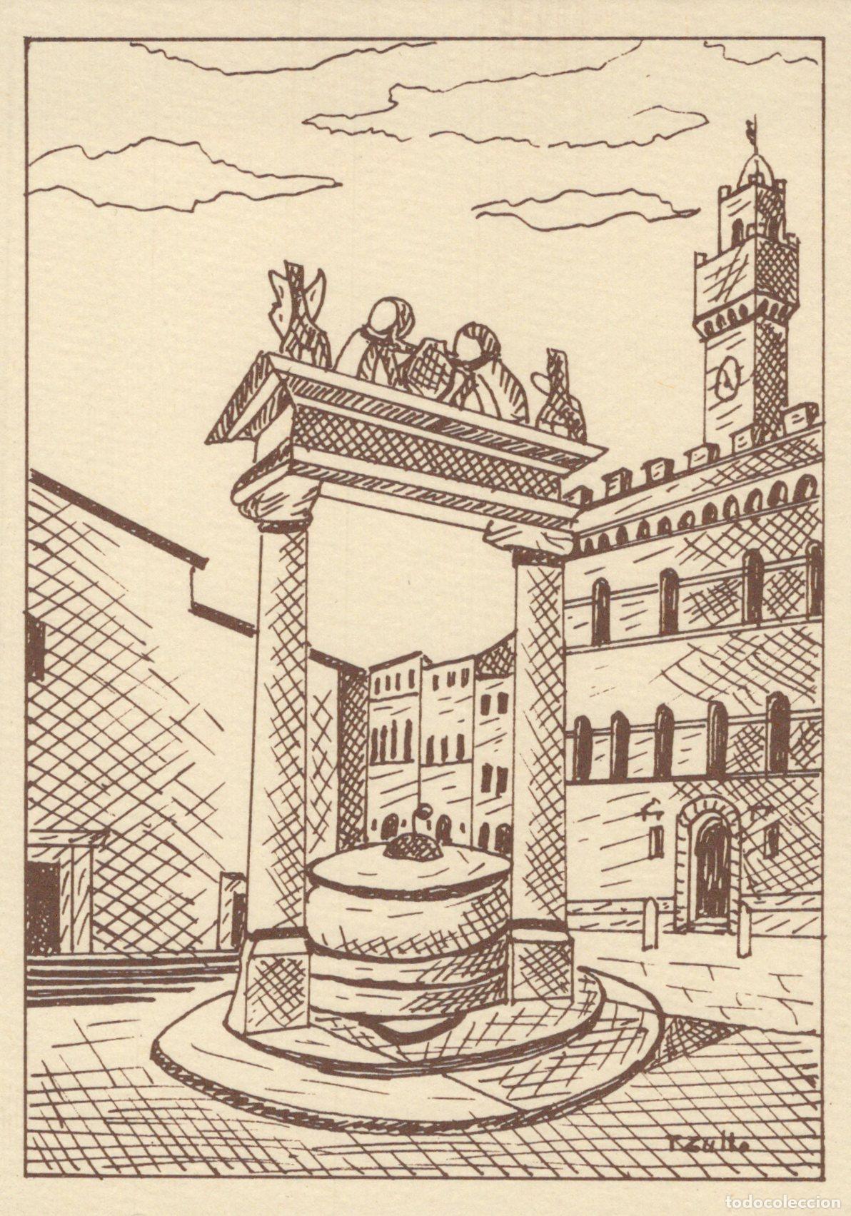 Postais: Italy Montepulciano Piazza Grande Architecture Fontana Unposted *YAK093
