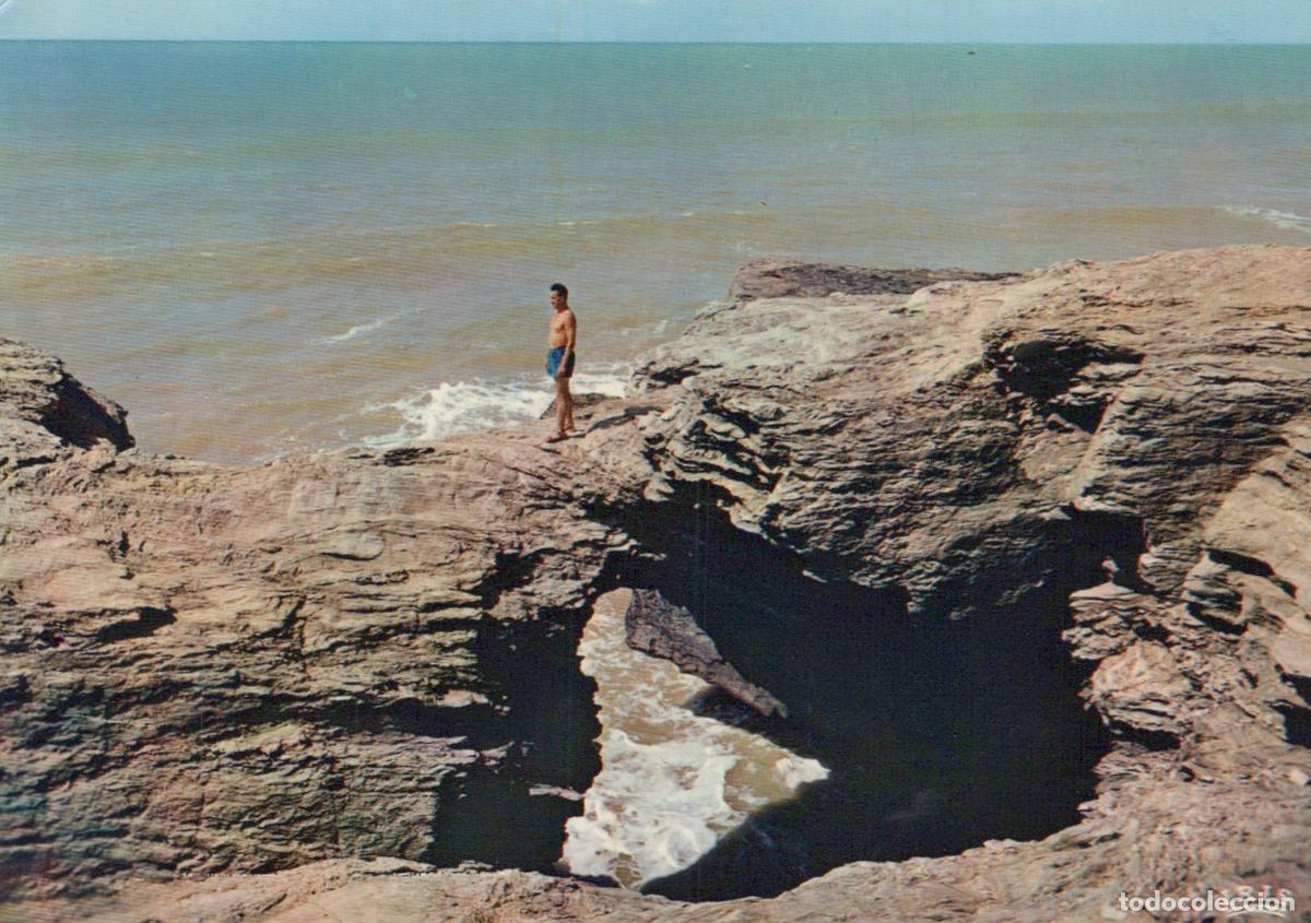 Postkarten: France Sion l Oc&eacute;an Trou du Diable Coastal Rocks *YAK066