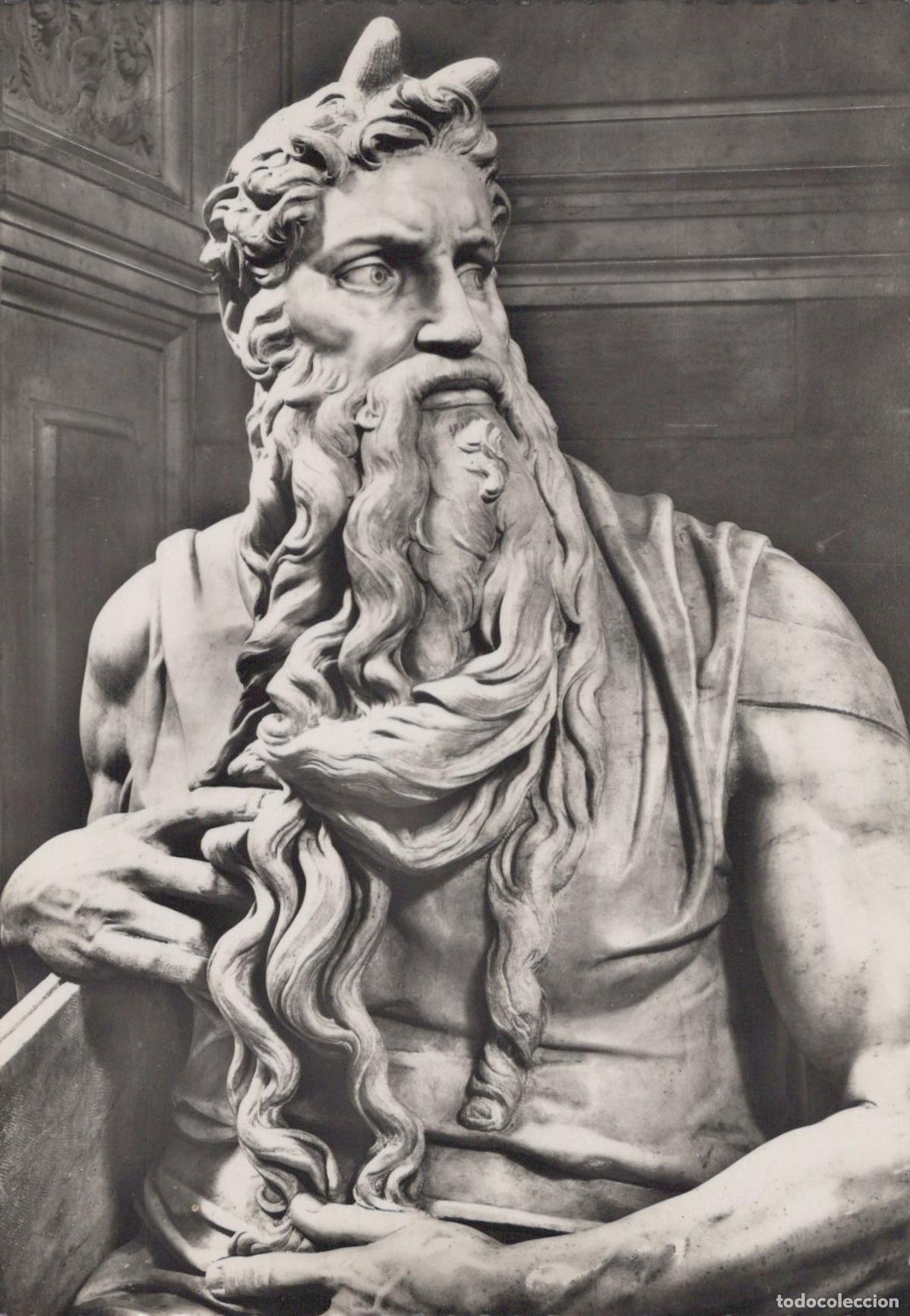 Postkarten: Italy Rome Moses Michelangelo Dettaglio Arte Real Photo Unposted *YAK089