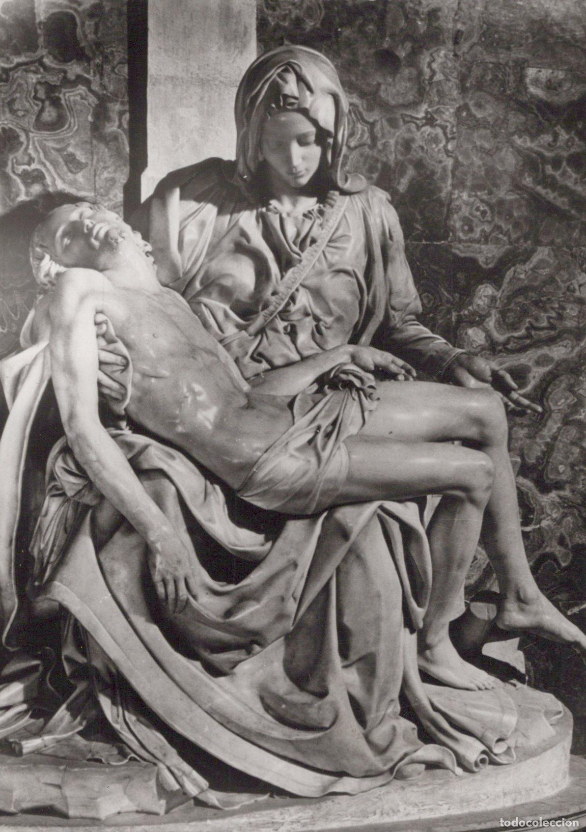 Cartoline: Italy Rome Pieta Michelangelo Arte Sculpture Posted Unposted *YAK095