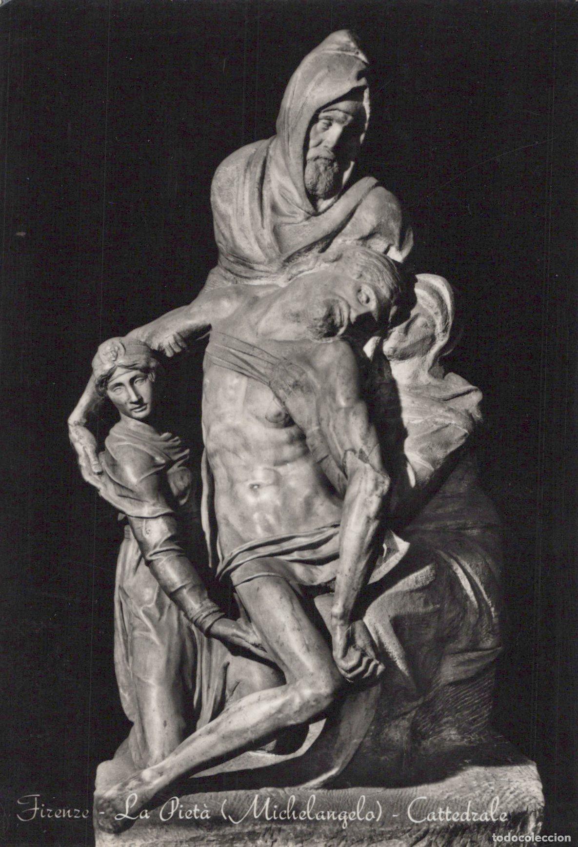 Postkarten: Italy Florence Florence Pieta Michelangelo Cathedral Arte Real Photo *YAK081