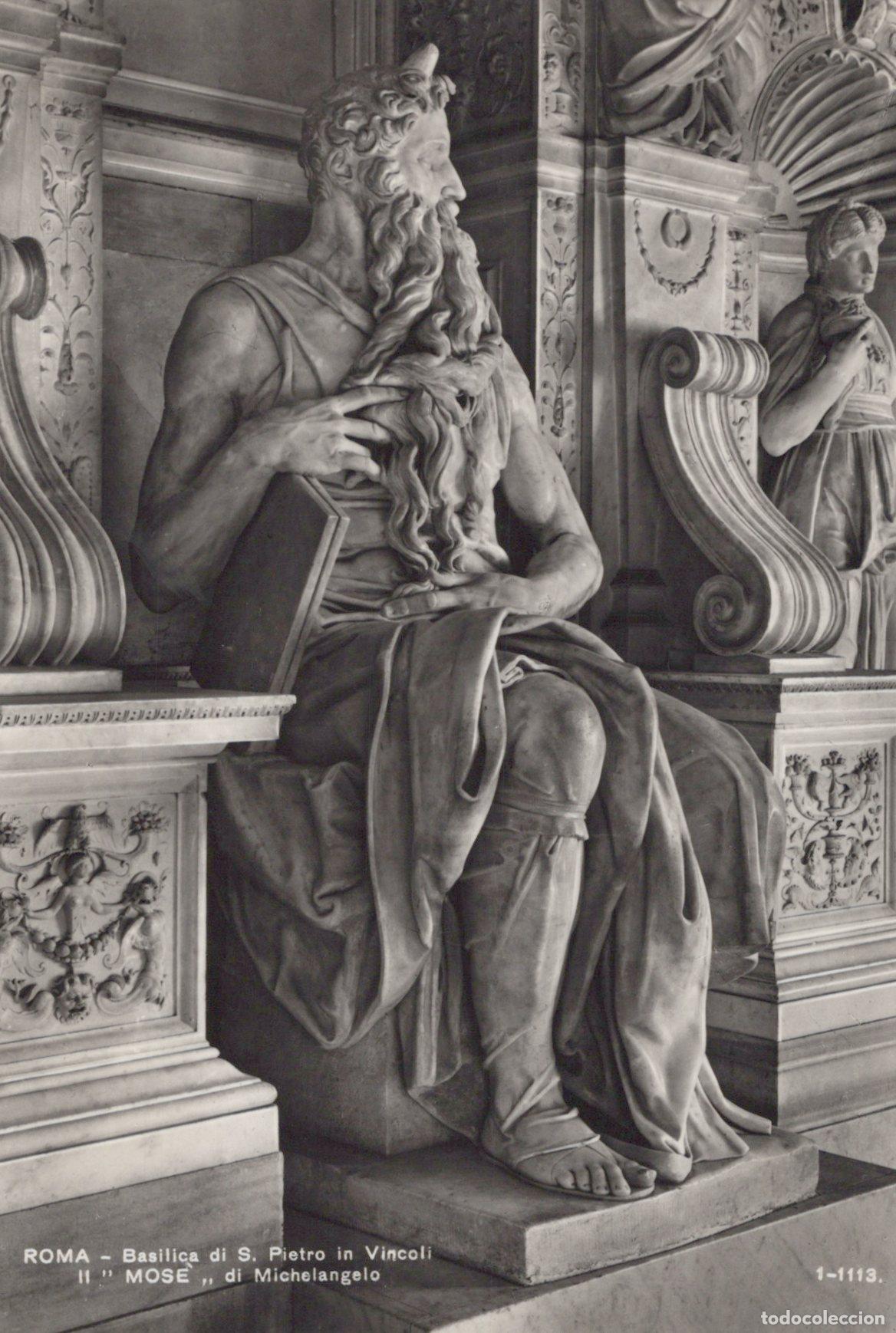 Postkarten: Italy Rome Basilica St Peter in Vincoli Moses Real Photo Unposted *YAK090
