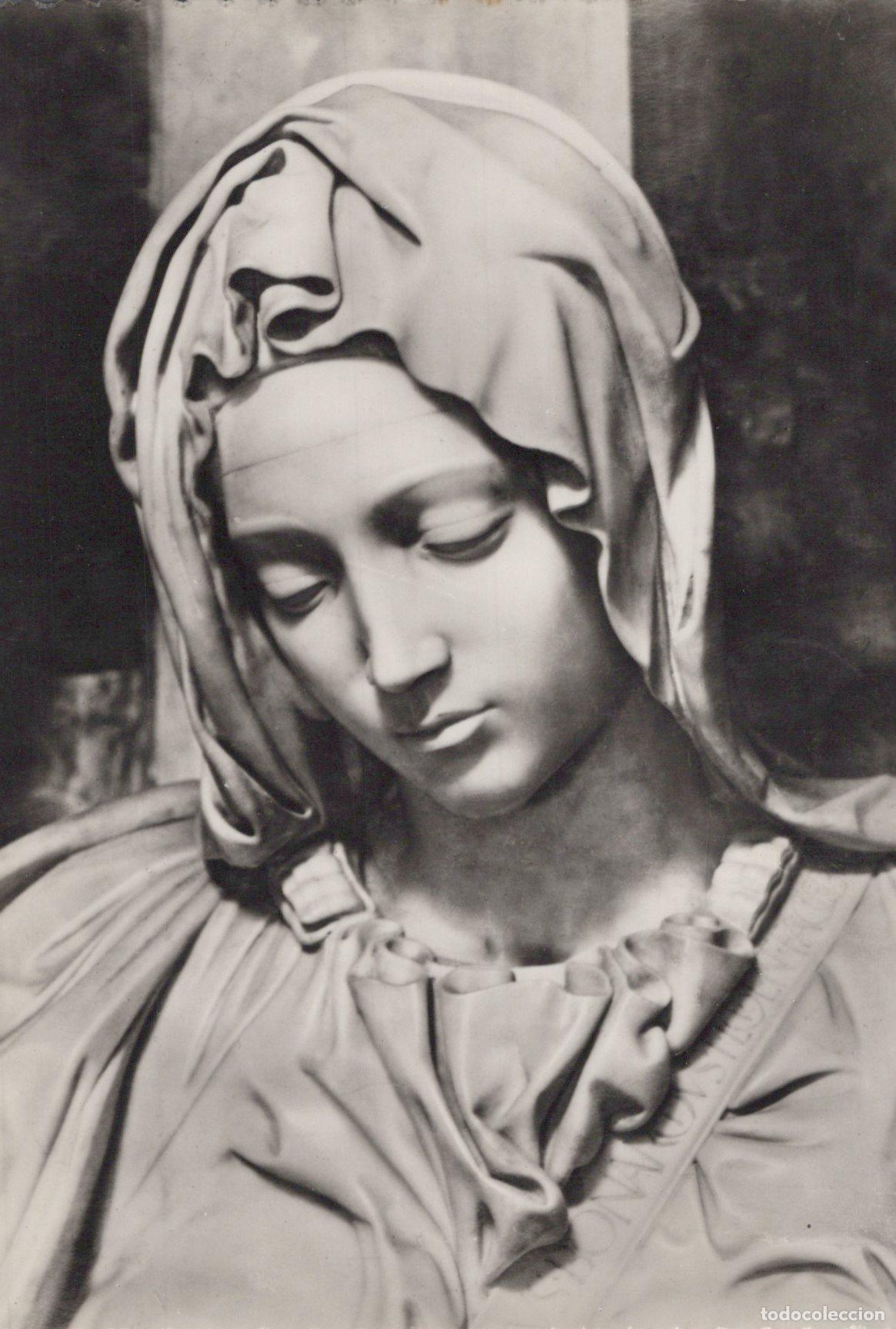 Cartoline: Italy Rome Particolare Pieta Michelangelo Religion Posted *YAK086
