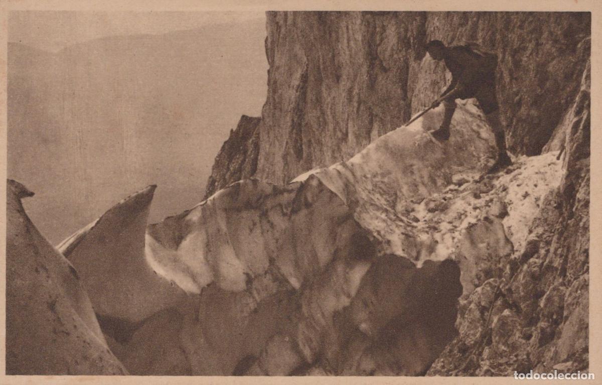 Cartoline: Germany Munich Alpinismo Entre Rocas Borde Abismo Unposted *YAK115