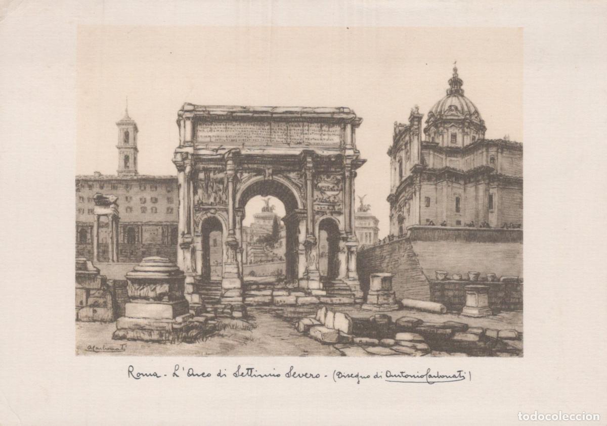 Cartoline: Italy Rome L Arco Settimio Severo Architecture Posted *YAK152