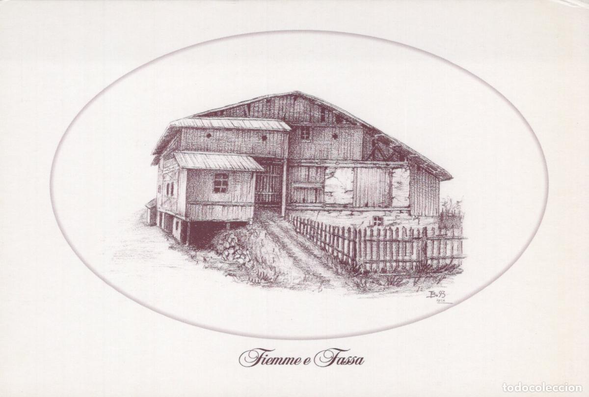 Postkarten: Italy Fiemme Fassa Casa Rustica Architecture Unposted *YAK137