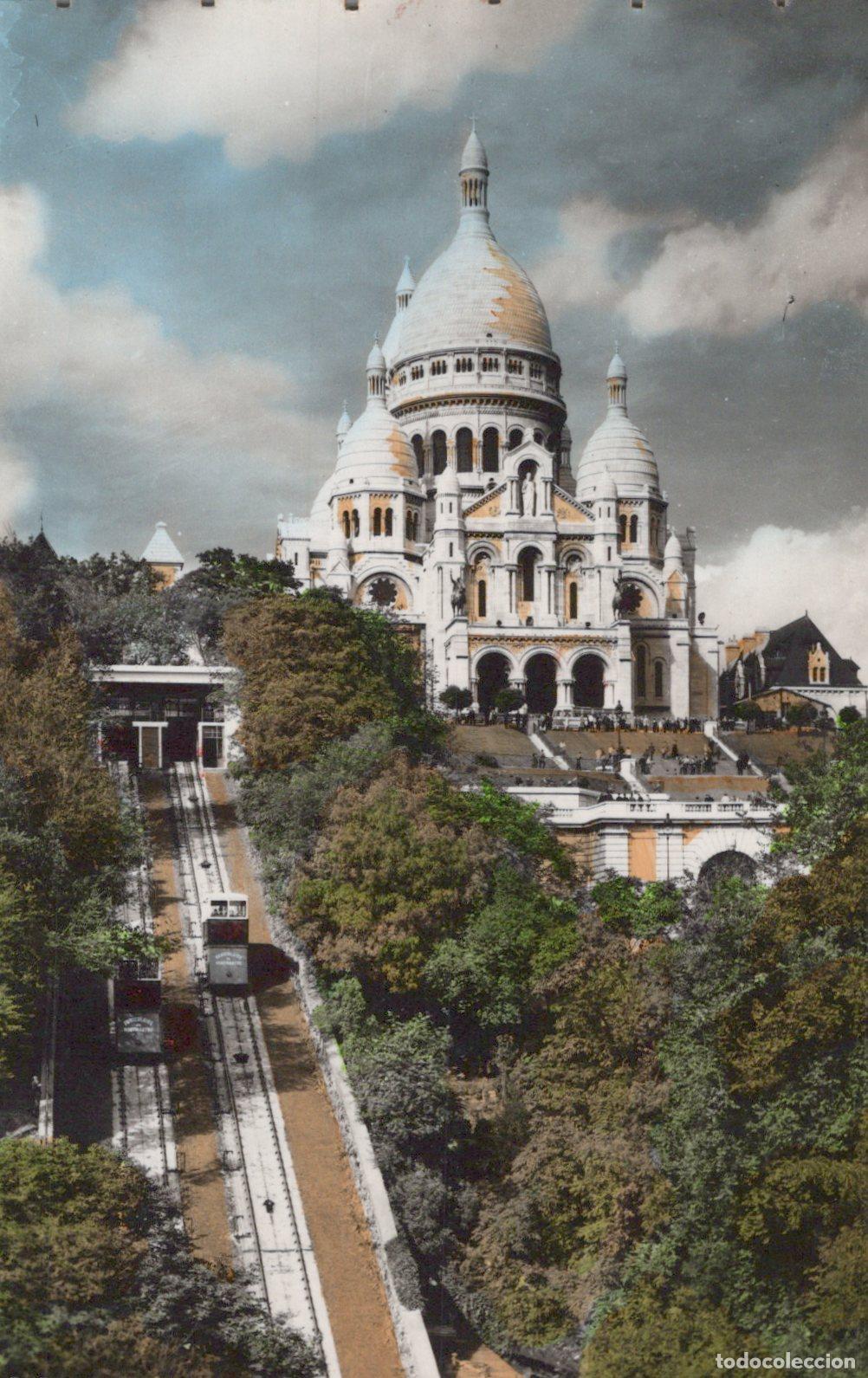 Postais: France Paris Sacre Cur Basilica and Funicular *YAK177