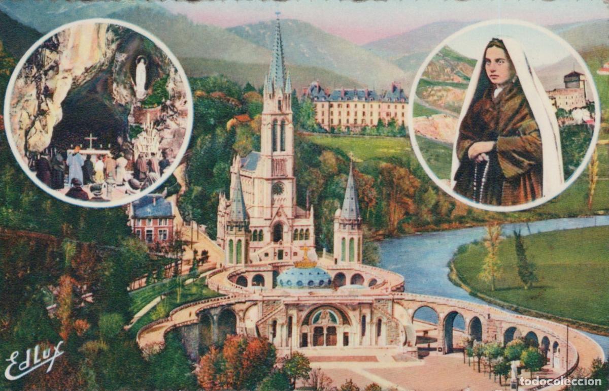 Postkarten: France Lourdes Basilique Grotte Bernadette Religion Unposted *YAK221
