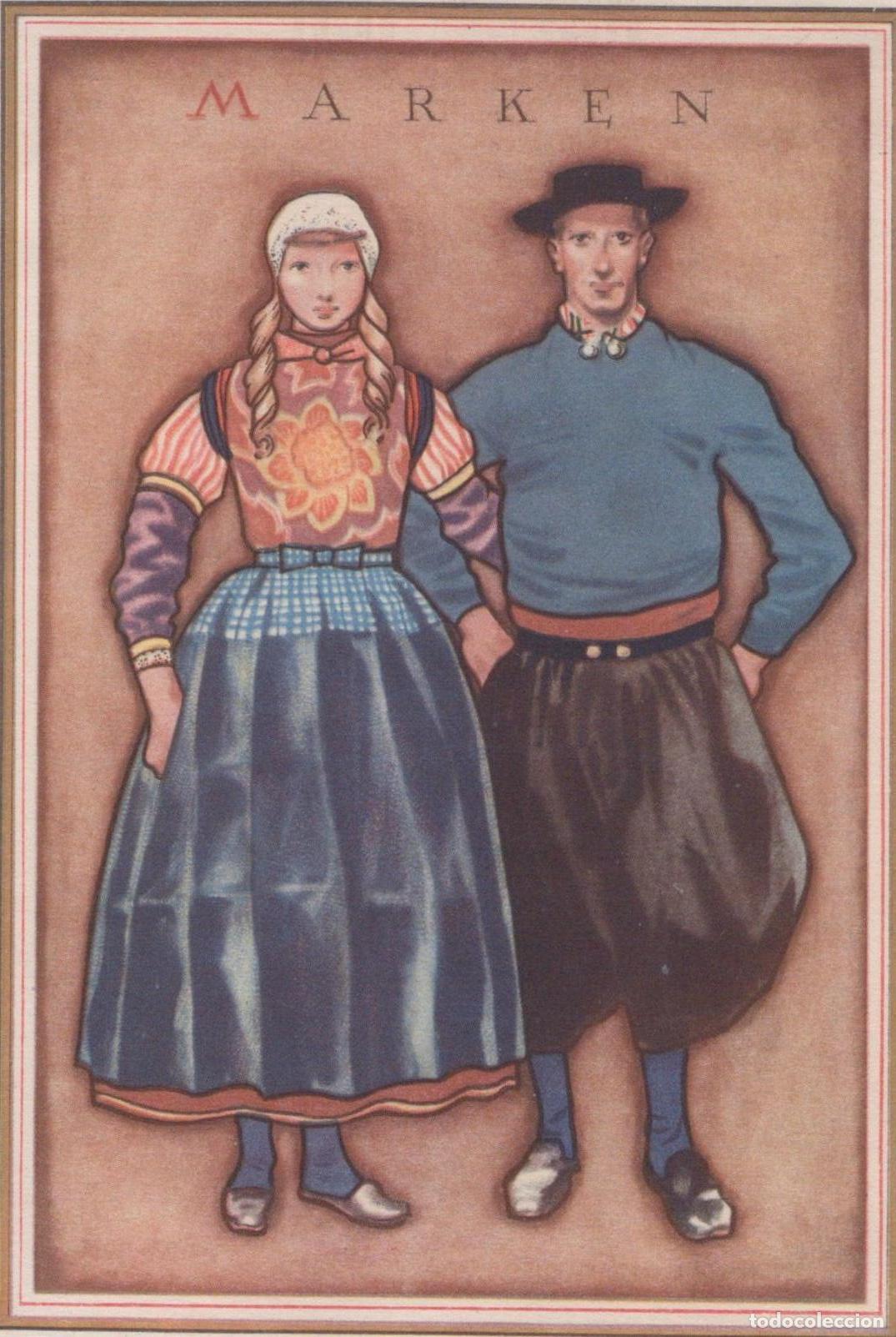 Postcards: Nederland Marken Noord Holland Klederdracht Mensen Unposted *YAK169