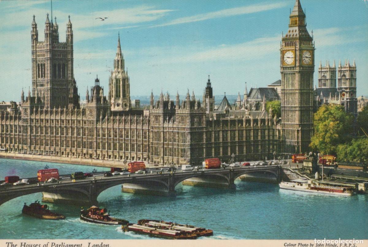 Cartoline: United Kingdom London UK Greater Houses of Parliament Big Ben River *YAK271