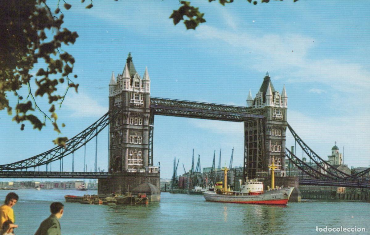 Postales: United Kingdom London UK Tower Bridge Architecture River Thames Ship *YAK248