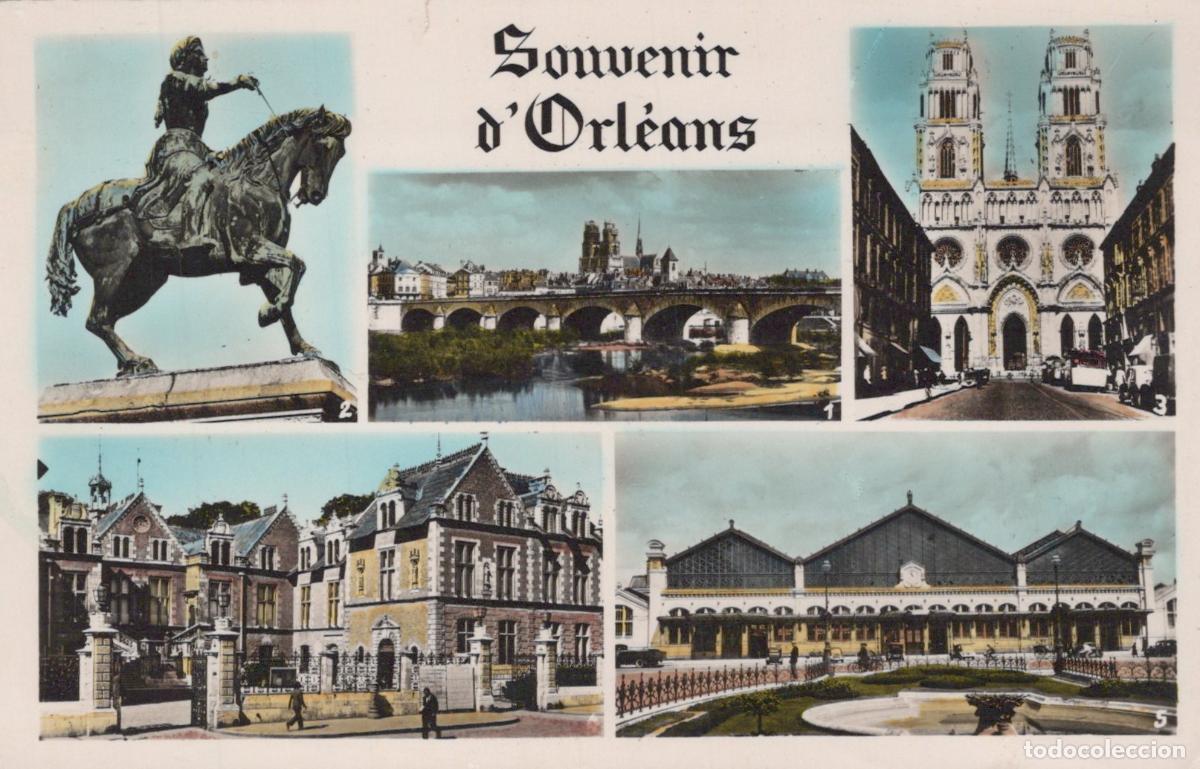 Cartoline: France Orleans Vues Multiples Architecture Real Photo Unposted *YAK276