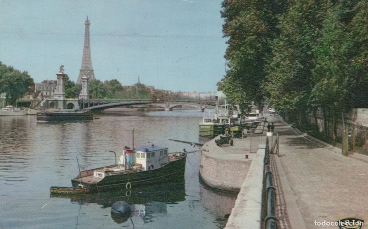Cartoline: France Paris Seine Quays toward Pont Alexandre III *YAK215