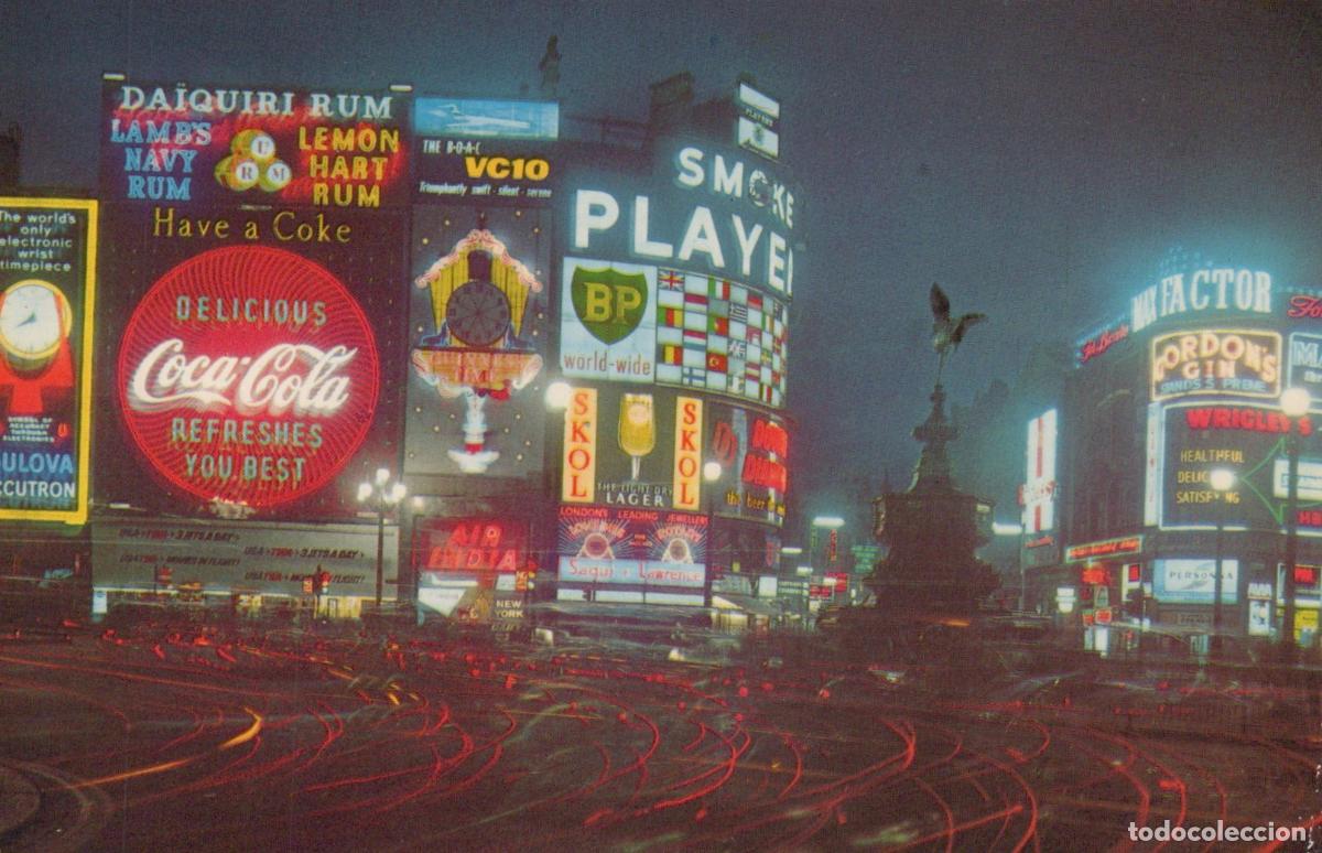 Cartes Postales: United Kingdom London Piccadilly Circus by Night *YAK234