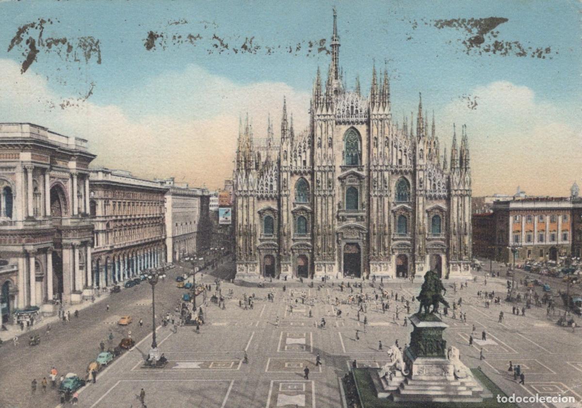 Postales: Italy Milano Piazza Duomo Cathedral Architecture Posted *YAK336