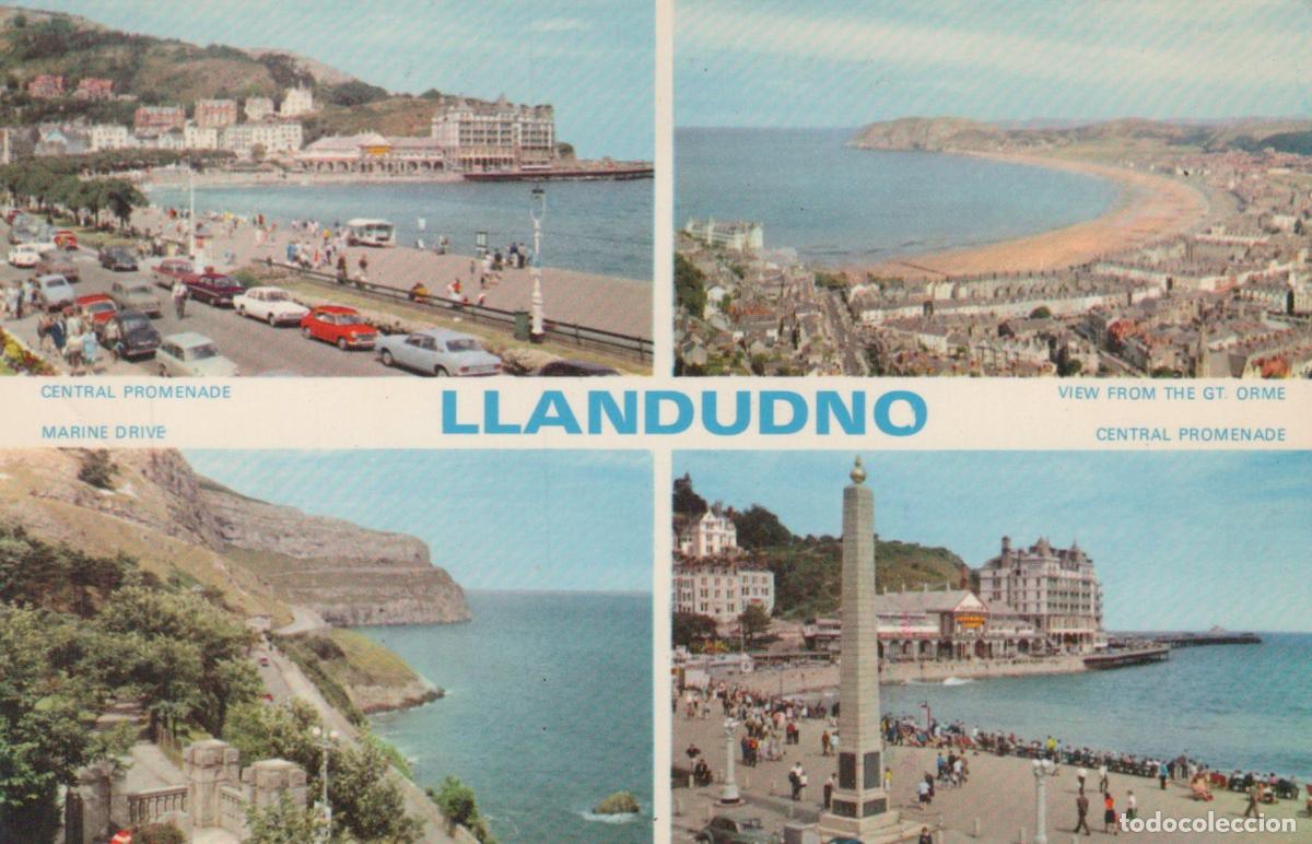 Postcards: United Kingdom Llandudno UK Central Promenade Marine Drive View Unposted *YAK249