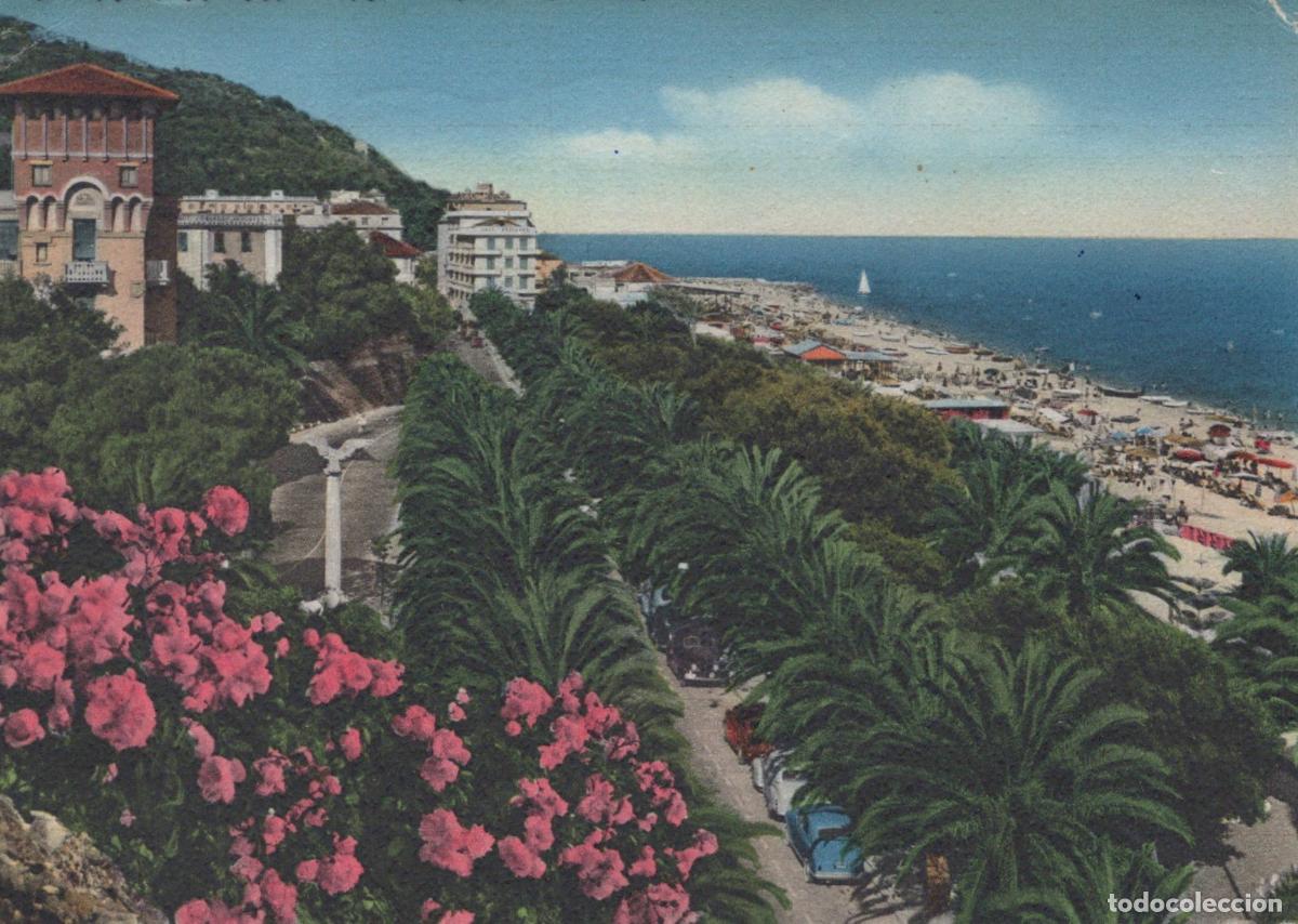 Cartes Postales: Italy Finale Ligure Spiaggia Lungomare Con Palme Posted *YAK333