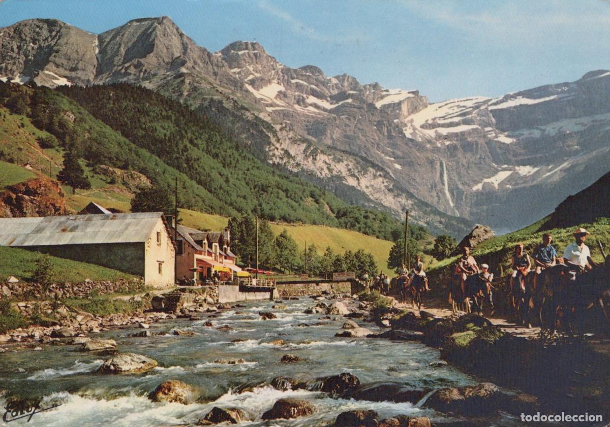 Cartes Postales: France Gavarnie Cirque Gave Montagnes Chevaux Posted *YAK347