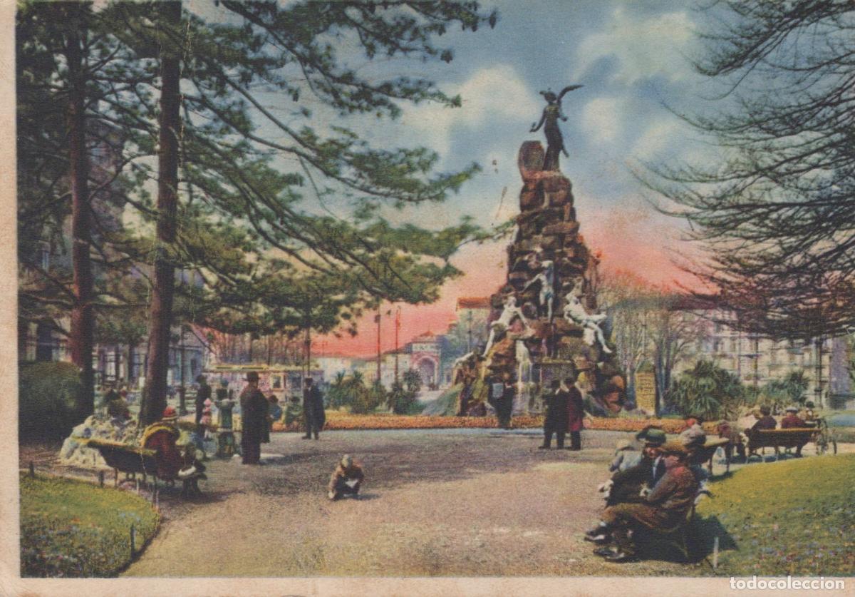 Cartes Postales: Italy Torino Monumento Al Traforo Frejus Giardini Piazza Statuto *YAK338