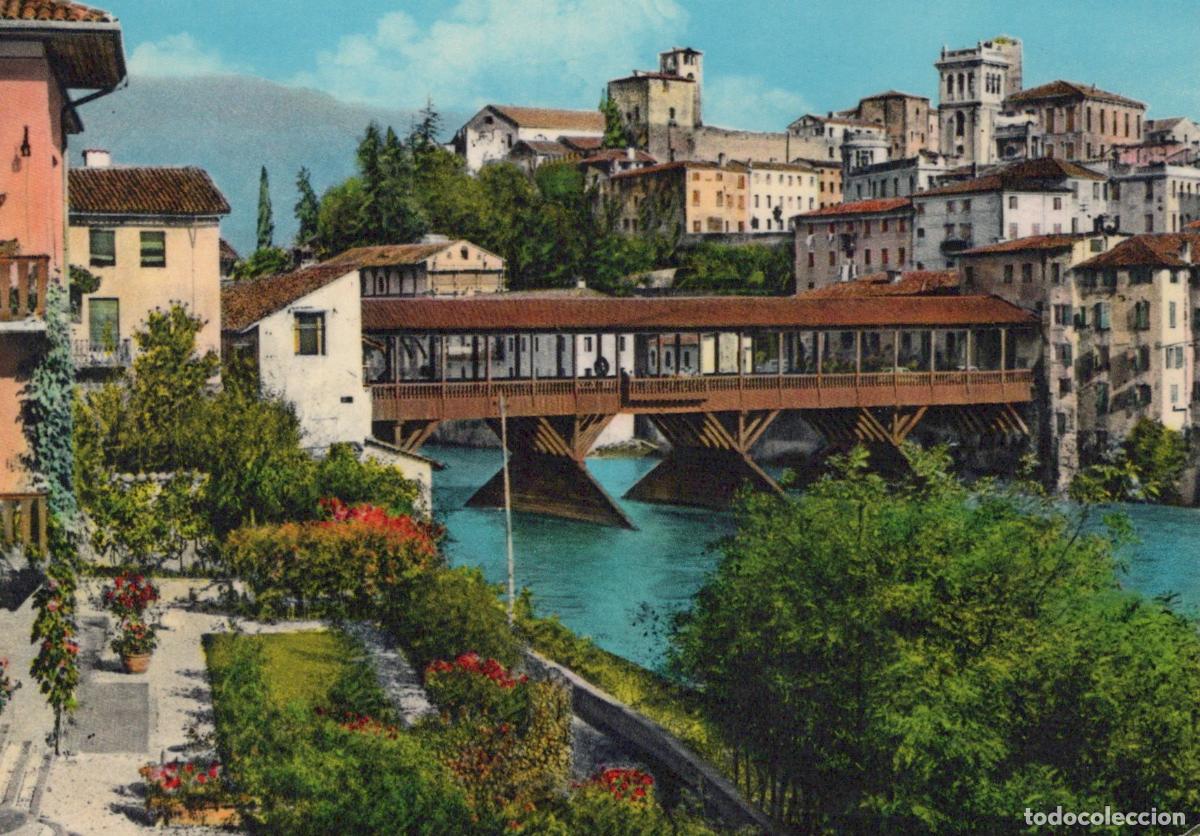 Cartes Postales: Italy Bassano Grappa Ponte Degli Alpini Architecture Posted *YAK352