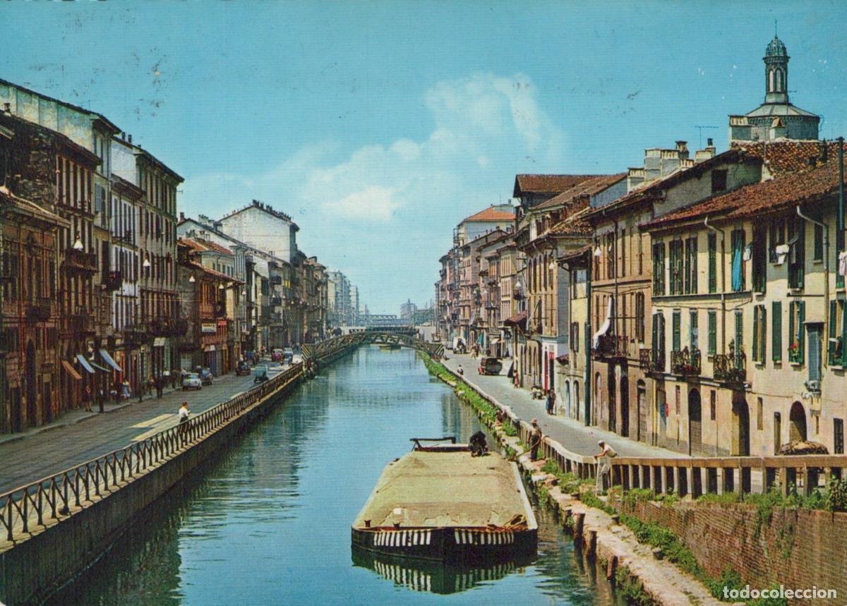 Cartes Postales: Italy Milano Naviglio Grande Canale Architecture Posted *YAK376