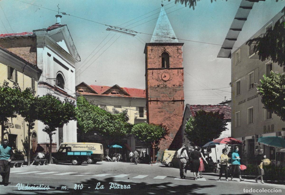 Postales: Italy Vidiciatico La Piazza Con Church People Posted Real Photo *YAK368