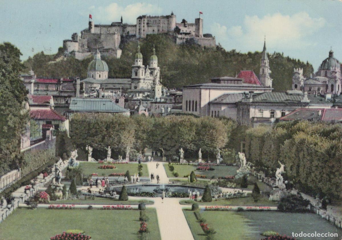 Postales: Austria Salzburg Mirabellgarten mit Dom und Festung Hohensalzburg *YAK387