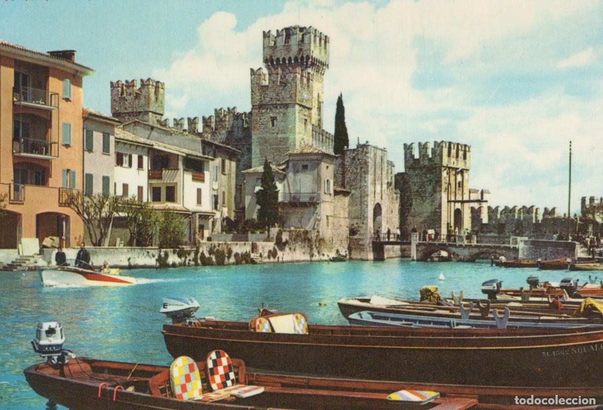 Cartoline: Italy Sirmione Castello Scaligero Lago Garda Architecture Unposted *YAK408