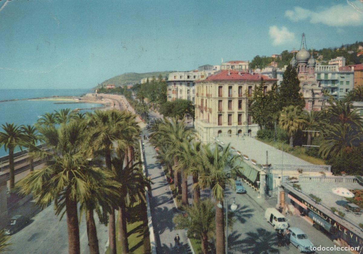 Cartoline: Italy Sanremo Riviera Dei Fiori Corso Imperatrice Landscape Real Photo *YAK428