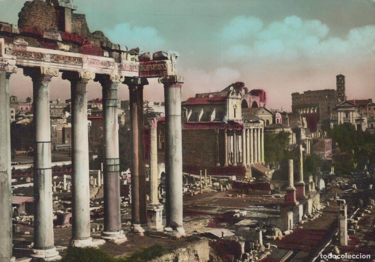 Cartes Postales: Italy Rome Foro Romano Architecture Antica Posted Real Photo *YAK461