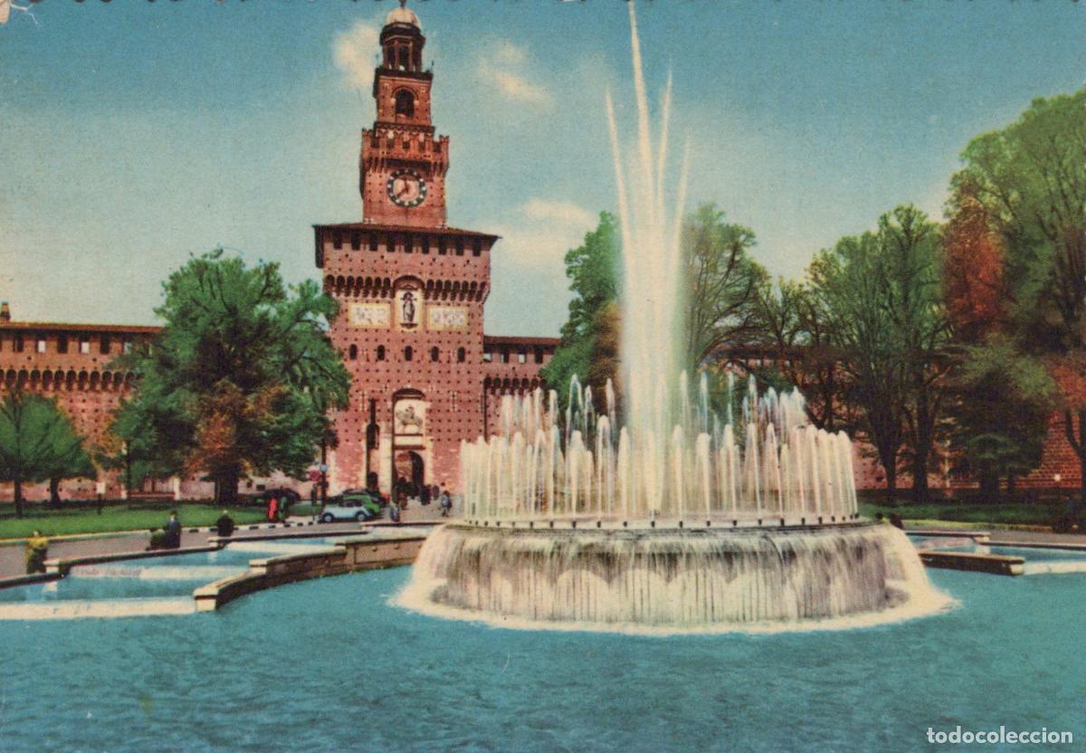 Cartes Postales: Italy Milano Castello Sforzesco Fontana Architecture Unposted *YAK471