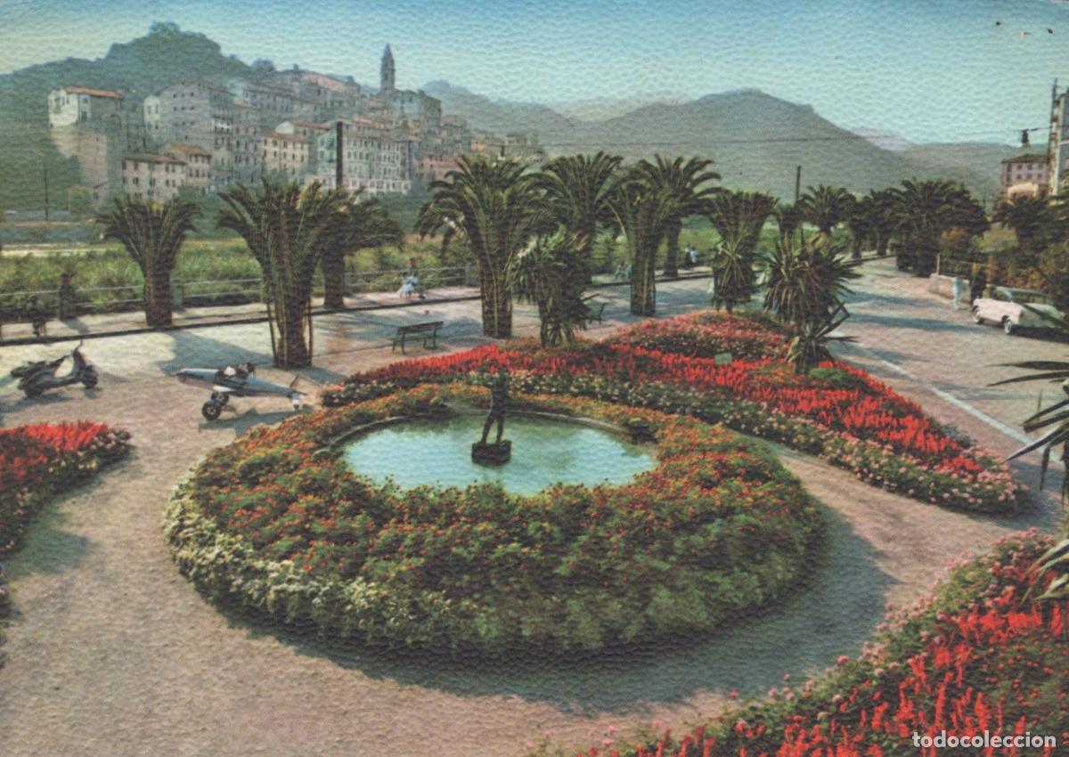 Postkarten: Italy Ventimiglia Italy Giardini Pubblici Con Fontana Real Photo *YAK324