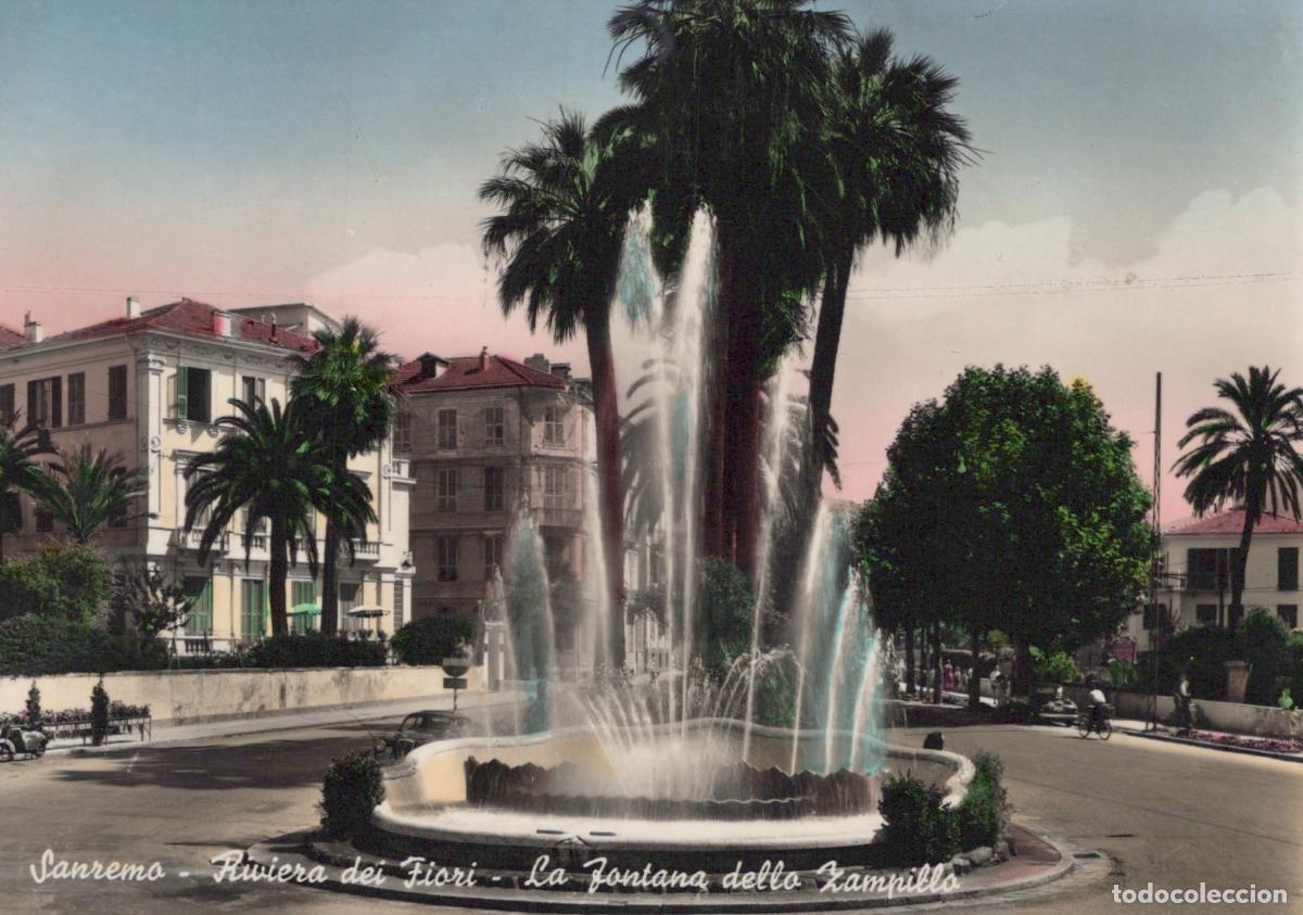 Cartes Postales: Italy Sanremo Riviera Dei Fiori la Fontana Dello Real Photo Unposted *YAK482