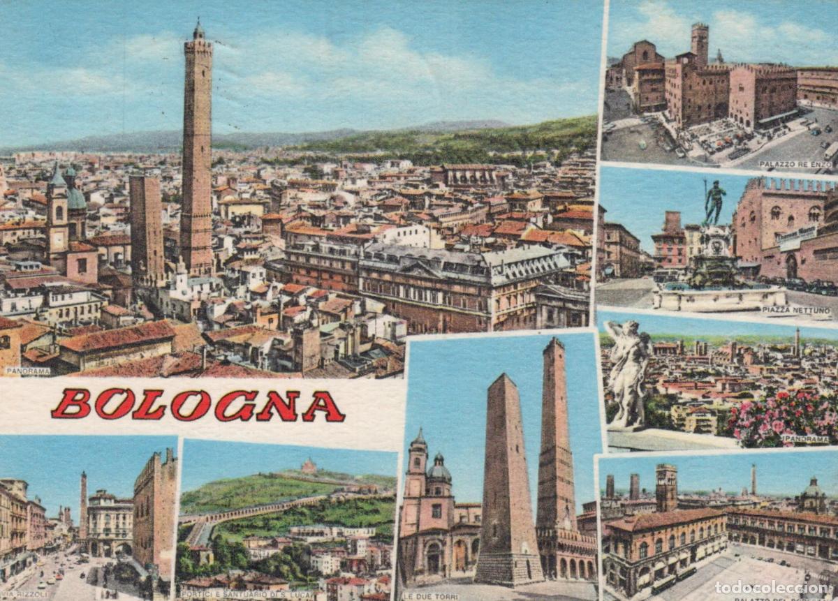 Cartes Postales: Italy Bologna Vedute Architecture Posted *YAK325
