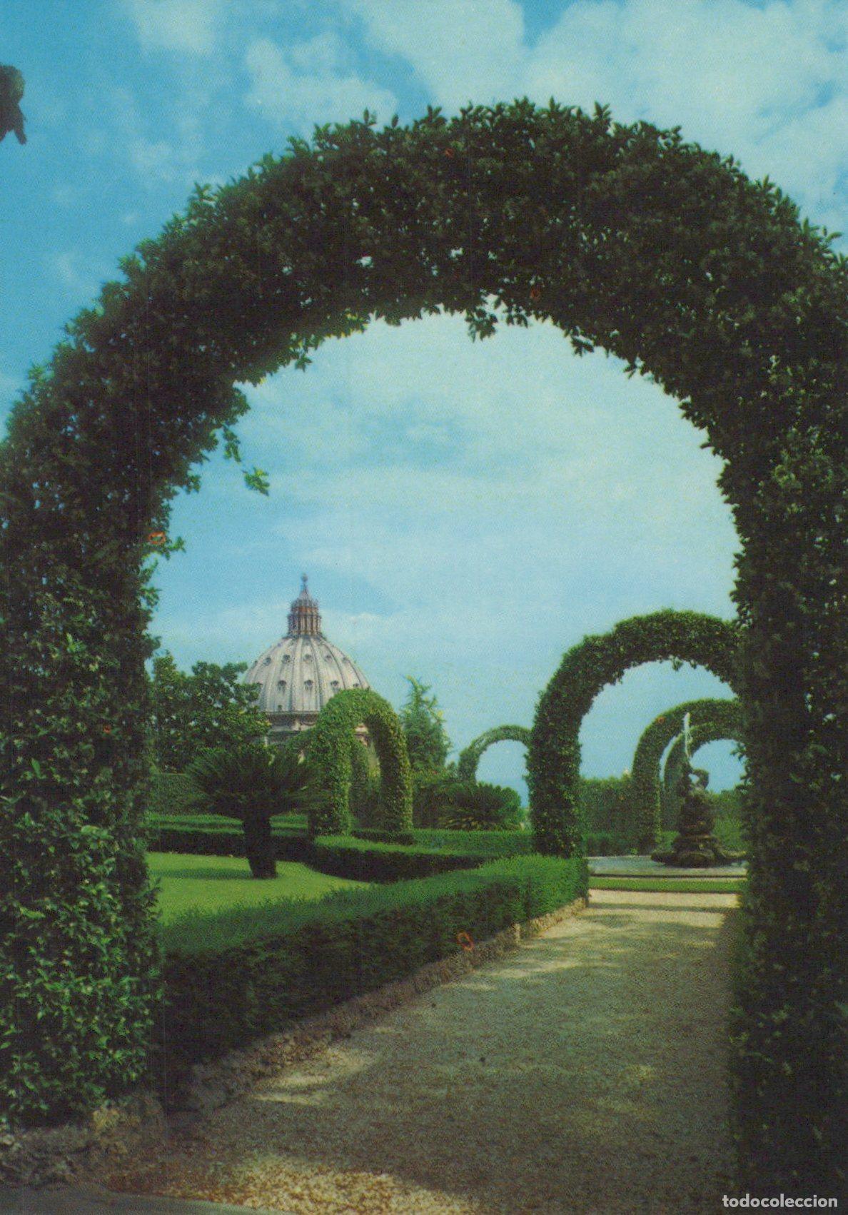 Cartes Postales: Vatican City St Peter Basilica Dome from Vatican Gardens *YAK526