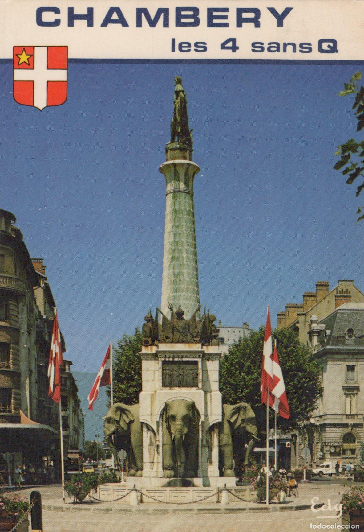 Postais: France Chambery Fountain of the Elephants *YAK508