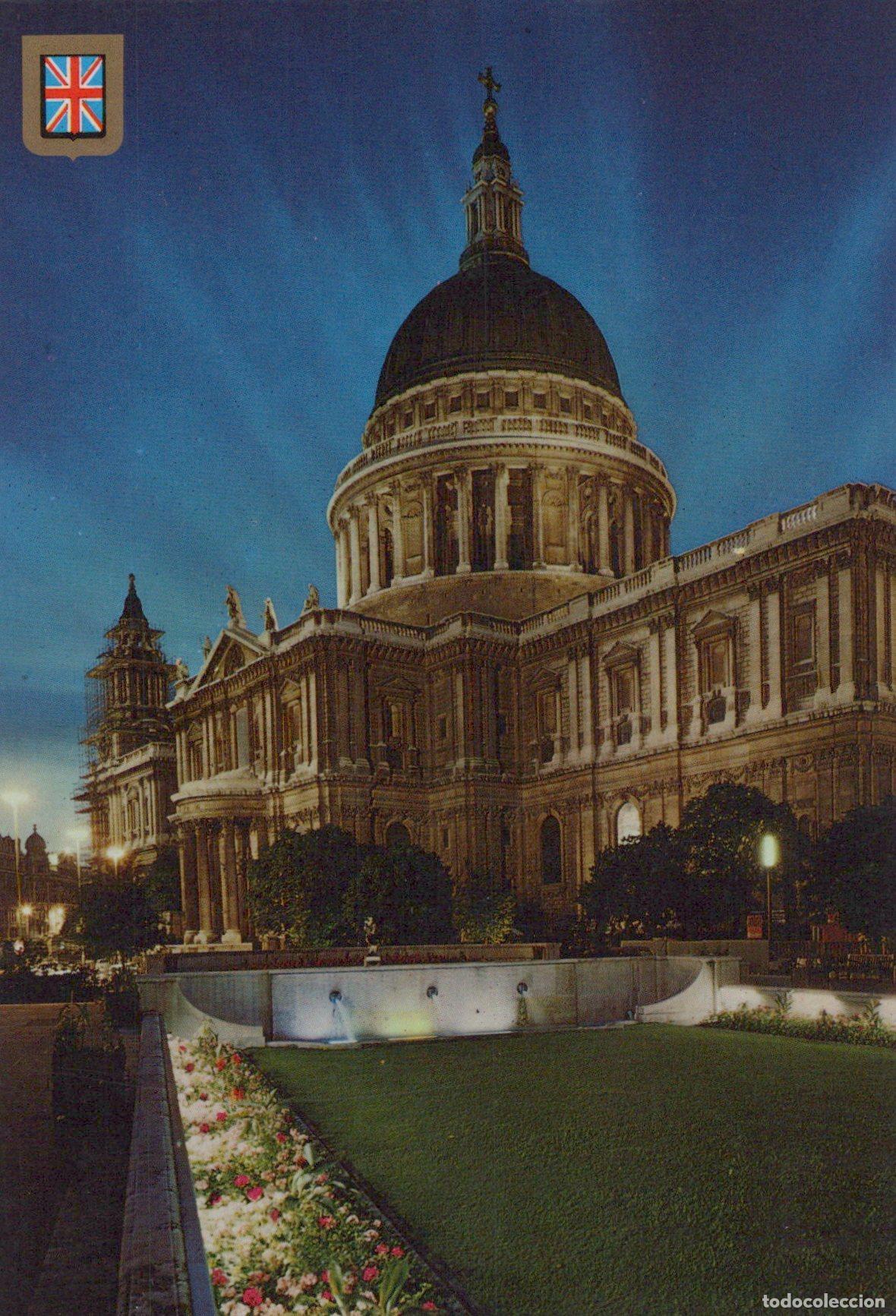 Postales: United Kingdom London St Paul S Cathedral Architecture Night Unposted *YAK532