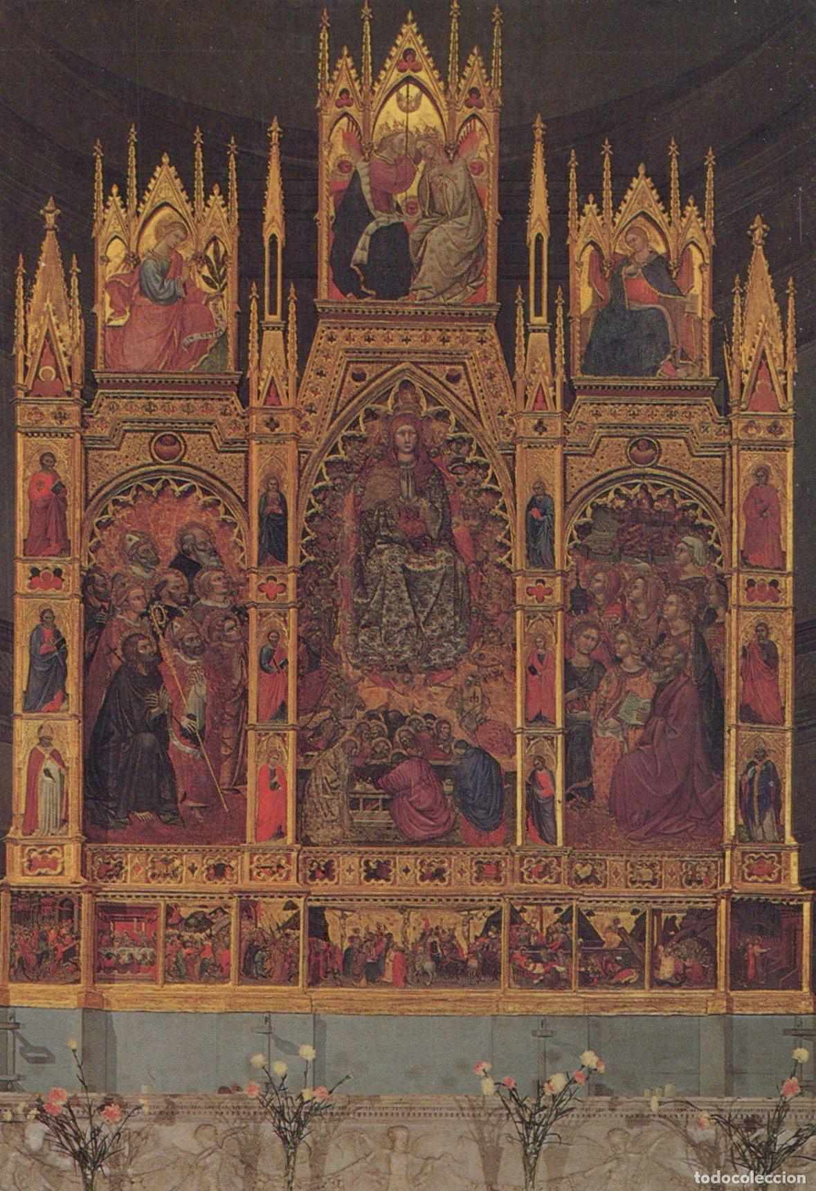 Postais: Italy Montepulciano Cathedral Taddeo Bartolo Trittico Arte Unposted *YAK528