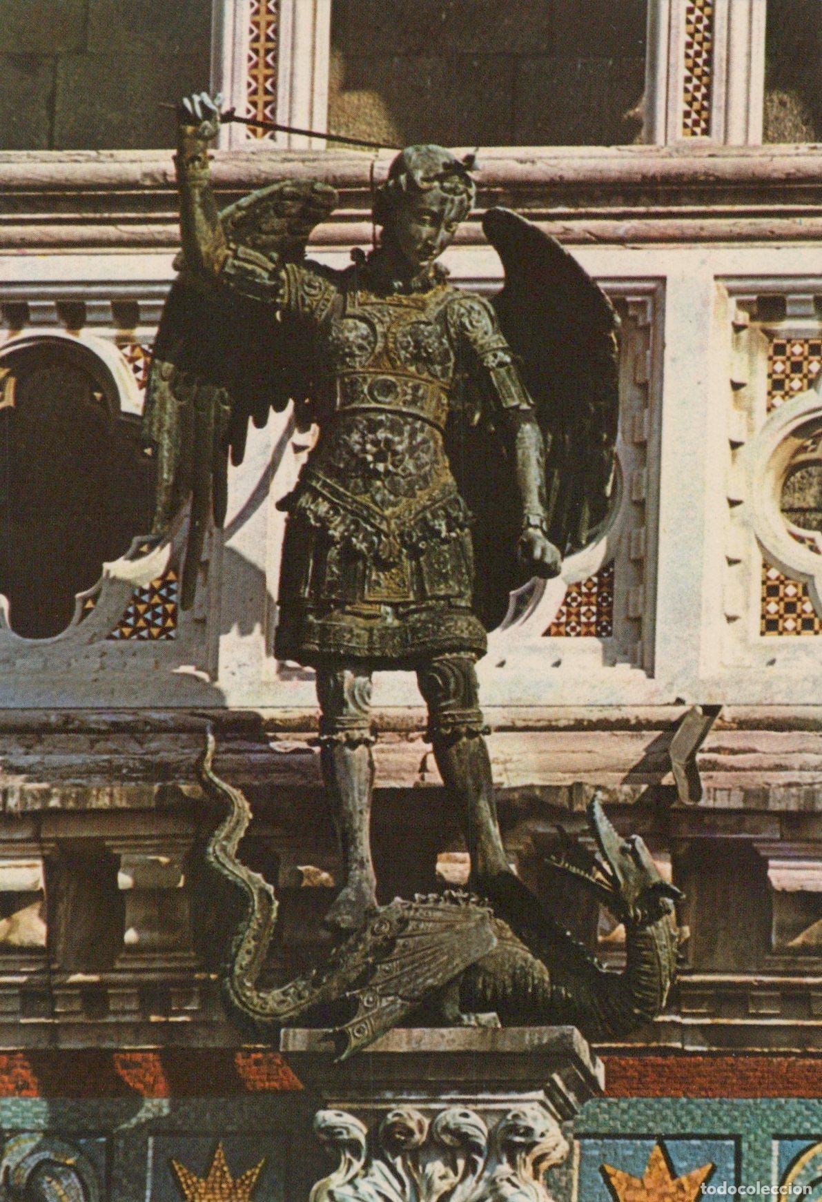 Postais: Italy Orvieto Duomo San Michele Arcangelo Sculpture Posted Unposted *YAK556